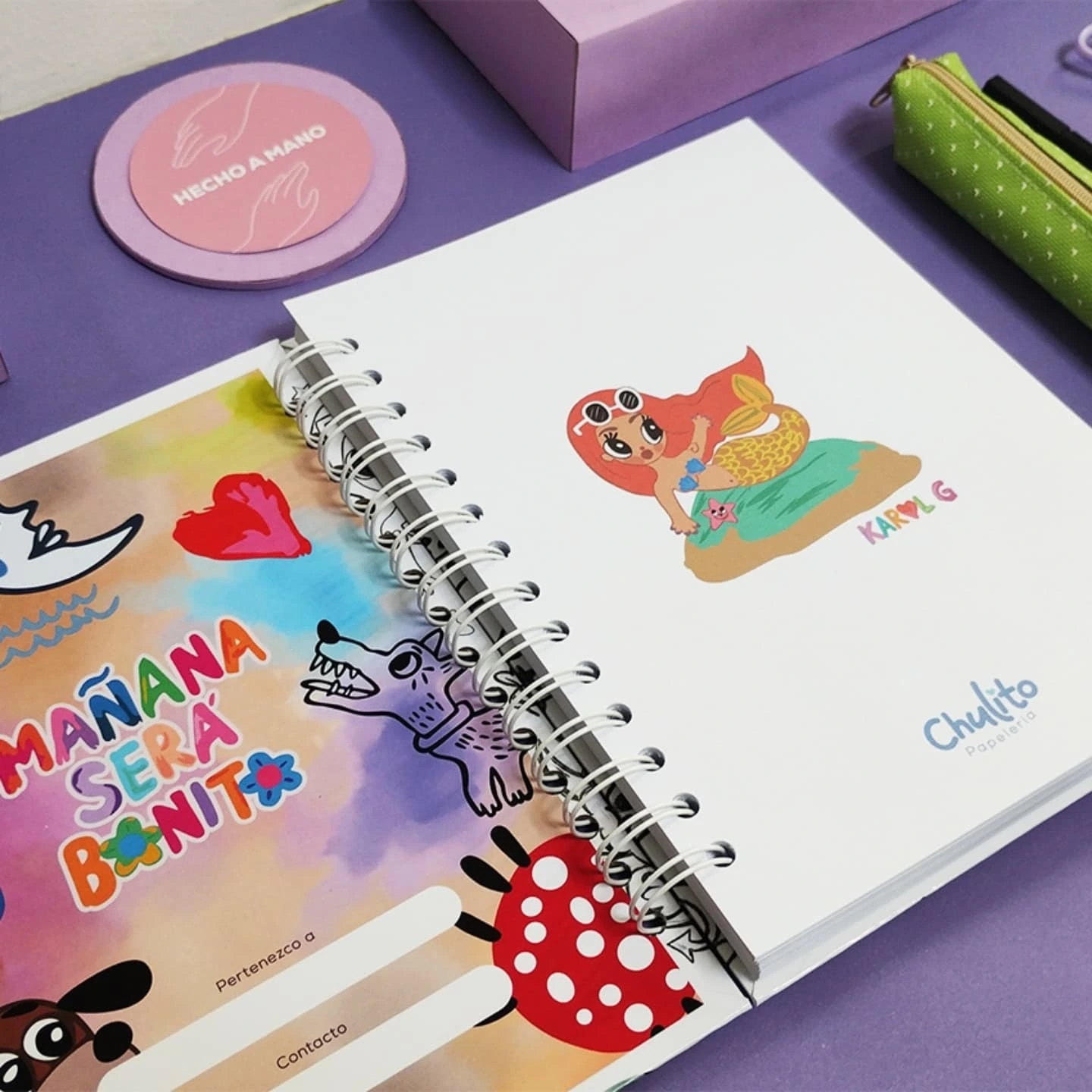 libreta karol g chulito papelería